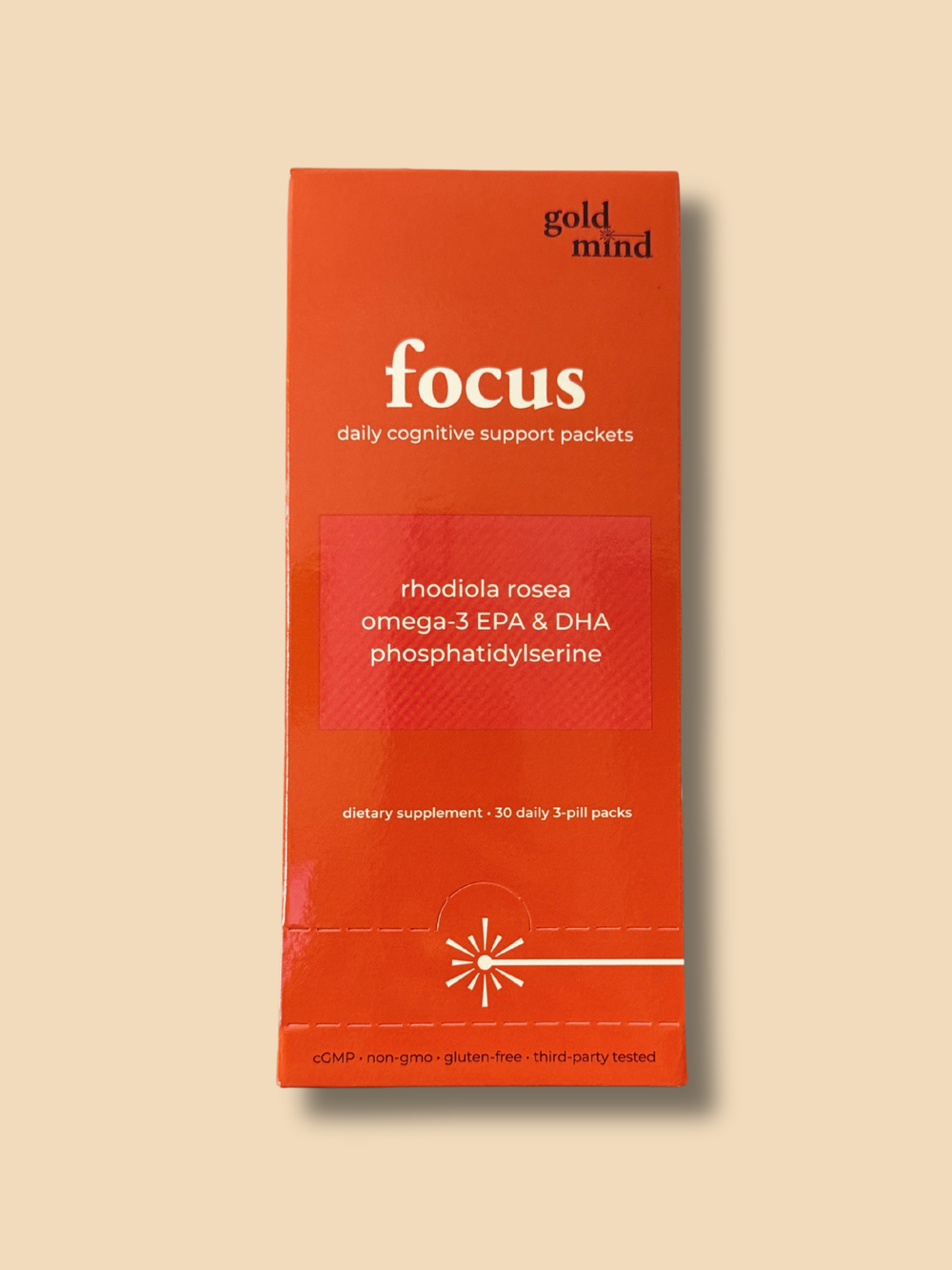 Goldmind Focus daily cognitive support carton